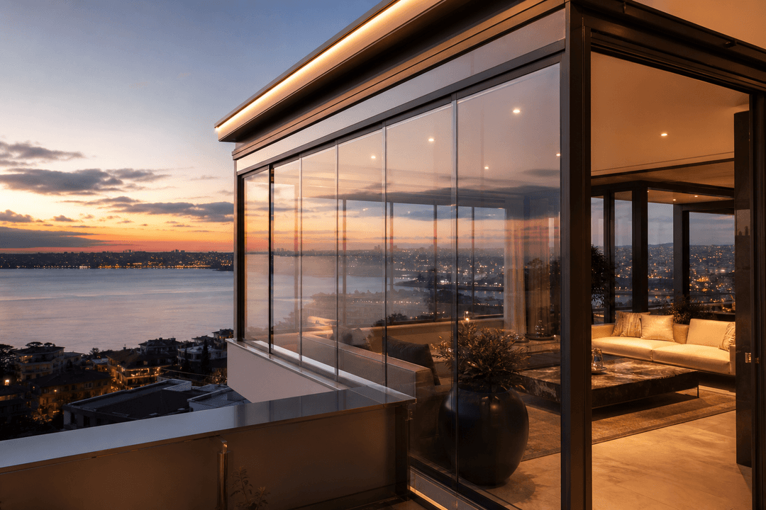 Balkon kaplama sistem detayı